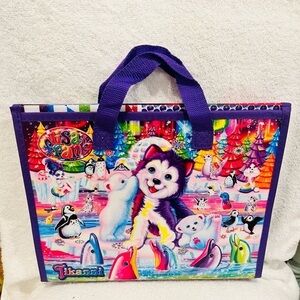 Lisa Frank tri fold Velcro art case/storage case paper holder